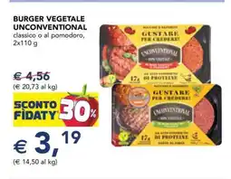 Esselunga BURGER VEGETALE UNCONVENTIONAL offerta