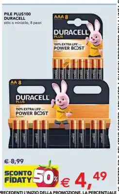 Esselunga PILE PLUS100 DURACELL offerta