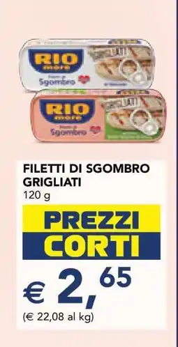 Esselunga Filetti di sgombro grigliati offerta
