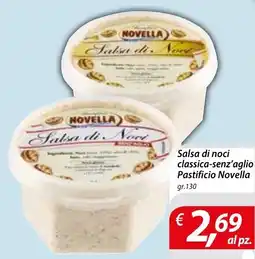 Iper Romagnolo Salsa di noci classica-senz'aglio Pastificio Novella offerta