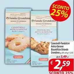 Iper Romagnolo Canestrelli-Pandolcini Antica Genova Biscottificio Orlando Grondona offerta