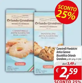 Canestrelli-Pandolcini Antica Genova Biscottificio Orlando Grondona