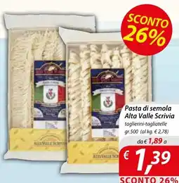 Iper Romagnolo Pasta di semola Alta Valle Scrivia offerta
