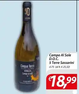 Iper Romagnolo Campo Al Sole Cinque Terre offerta