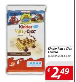 Iper Romagnolo Kinder Pan e Cioc Ferrero offerta