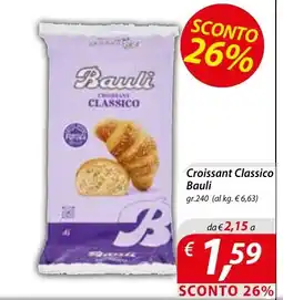 Iper Romagnolo Croissant Classico Bauli offerta