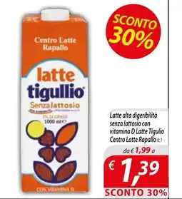 Iper Romagnolo Latte Tigullio Senza Lattosio offerta