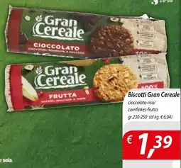 Iper Romagnolo Biscotti Gran Cereale offerta