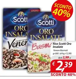 Iper Romagnolo Riso Scotti Oro Insalate offerta