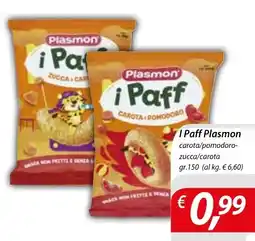 Iper Romagnolo I Paff Plasmon carota/pomodoro-zucca/carota offerta