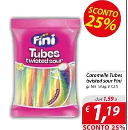 Iper Romagnolo Tubes twisted sour Fini offerta