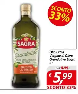 Iper Romagnolo Olio Extra Vergine di Oliva Grandulivo Sagra offerta