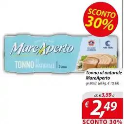 Iper Romagnolo Tonno al naturale MareAperto offerta