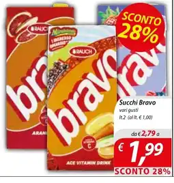 Iper Romagnolo Succhi Bravo offerta