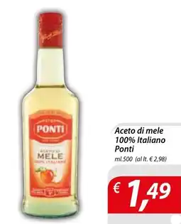 Iper Romagnolo Aceto di mele Ponti offerta