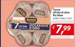 Iper Romagnolo Tonno all'olio di oliva Rio Mare offerta