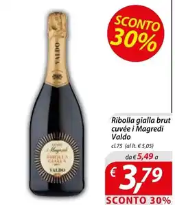 Iper Romagnolo Ribolla gialla brut cuvée i Magredi Valdo offerta