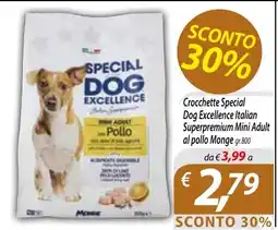 Iper Romagnolo Crocchette Special Dog Excellence Italian Superpremium Mini Adult al pollo Monge offerta