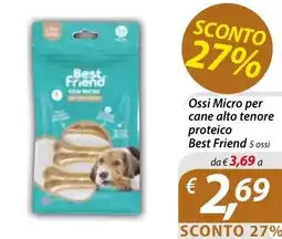 Iper Romagnolo Ossi Micro per cane alto tenore proteico Best Friend offerta