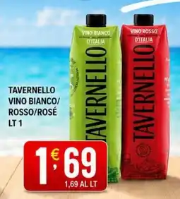 Supermercati Trisss Tavernello vino bianco/rosso/rosé offerta