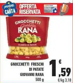 Conad City Gnocchetti freschi di patate Giovanni Rana offerta
