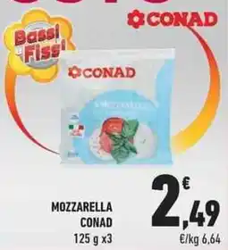 Conad City Mozzarella Conad offerta