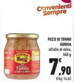 Conad City Pezzi di Tonno Auriga all'olio di oliva offerta