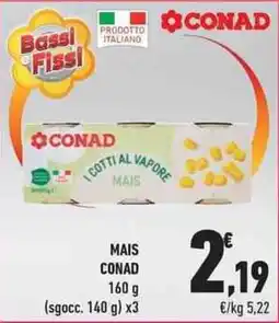 Conad City I cotti al vapore mais Conad offerta