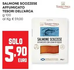 Panorama Salmone scozzese affumicato con legno di faggio offerta