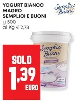 Panorama Yogurt bianco magro Semplici e Buoni offerta