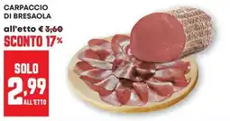 Pam Carpaccio di bresaola offerta
