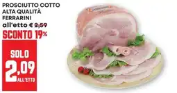 Pam Prosciutto cotto alta qualità Ferrarini offerta