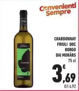 Conad City Chardonnay Borgo dai Moràrs offerta