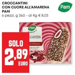 Panorama Pam Croccantini con cuore all'amarena offerta