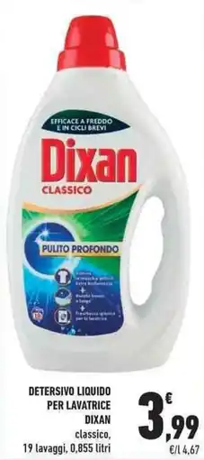 Conad City Detersivo liquido per lavatrice Dixan classico offerta