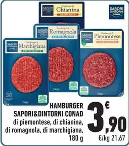 Conad City Conad Hamburger Sapori & Dintorni offerta