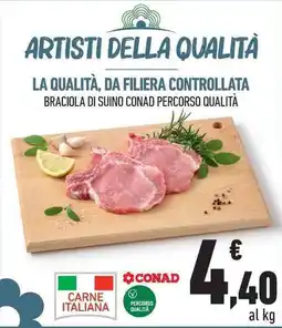 Conad City Braciola di suino CONAD Percorso Qualità offerta