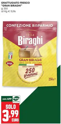 Pam Grattugiato fresco Gran Biraghi offerta