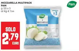 Pam Mozzarella multipack Pam offerta