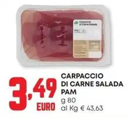 Pam Carpaccio di carne salada Pam offerta