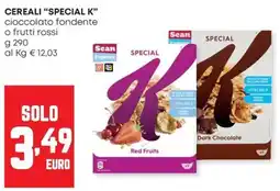 Panorama Special K Cereali cioccolato fondente o frutti rossi offerta