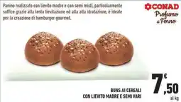 Conad City Buns ai cereali con lievito madre e semi vari offerta