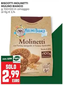 Pam Molinetti Mulino Bianco offerta