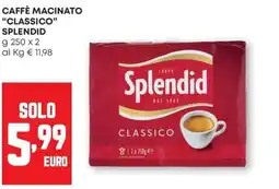 Pam Caffè macinato Splendid Classico offerta