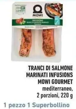 Conad City Tranci di salmone marinati infusions Mowi Gourmet mediterraneo offerta