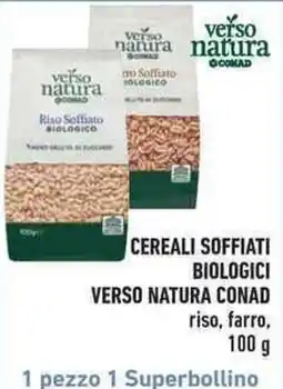 Conad City Cereali soffiati biologici Verso Natura Conad offerta