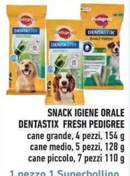 Conad City Snack igiene orale dentastix fresh pedigree offerta