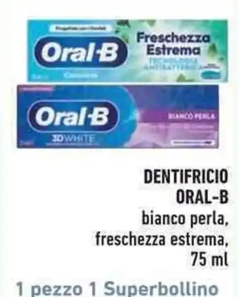 Dentifricio Oral-B bianco perla, freschezza estrema