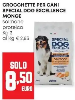 Panorama Crocchette per cani special dog excellence monge salmone proteico offerta