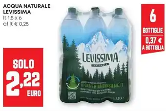 Acqua naturale Levissima